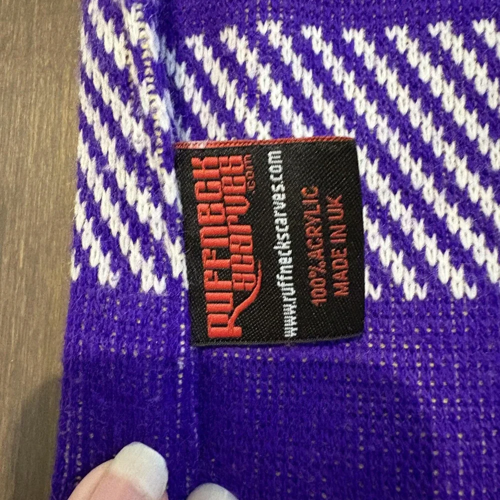 Ruffneck Orlando City SC MLS Soccer Supporters Scarf‎ Purple White Knit Fan
